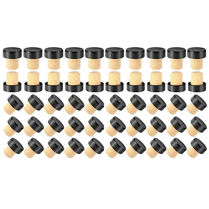 

Cork Plugs Cork Stoppers Tasting Corks T-Shape Wine Corks with Plastic Top Wooden Wine Bottle Stopper Bottle Plugs Corks