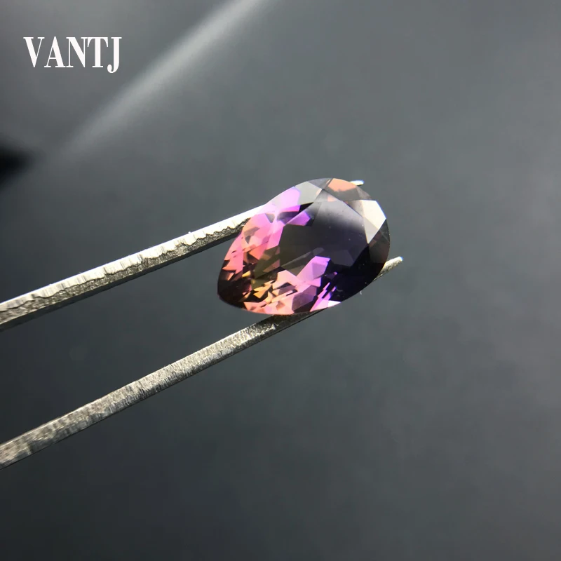 vantj ametrine natural solto pedra preciosa 1015 mm corte de pera 53ct para montagem de prata ouro faca voce mesmo decoracao artesanal joias 01