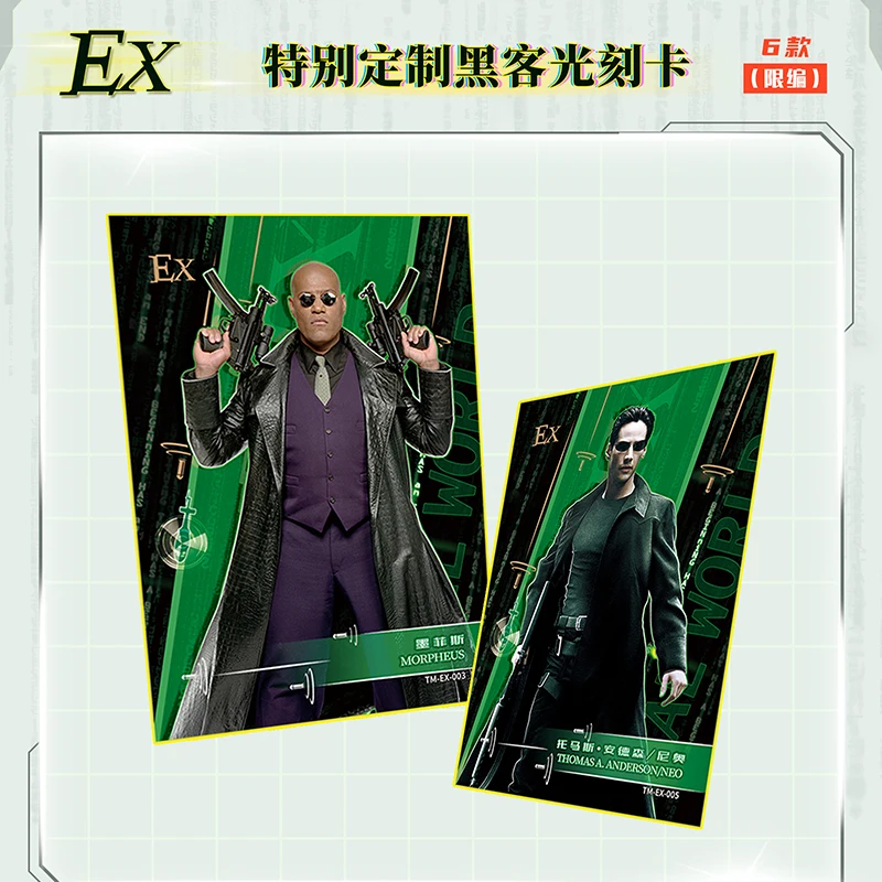 The Matrix Collection Cards, Classic Science Fiction Movie Limited Edition, btGold-Plated Coin Cards, Game Gift Toys, New