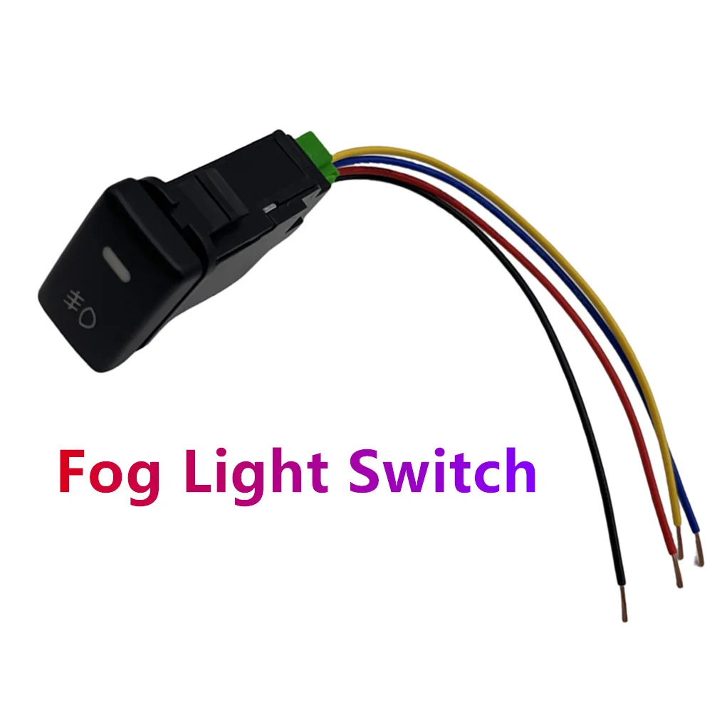 Car Fog Light Switch 5 Pin For Toyota Highlander Tacoma Land Cruiser 100 Hilux Prius 4Runner Tundra Control ON-OFF Orange LED