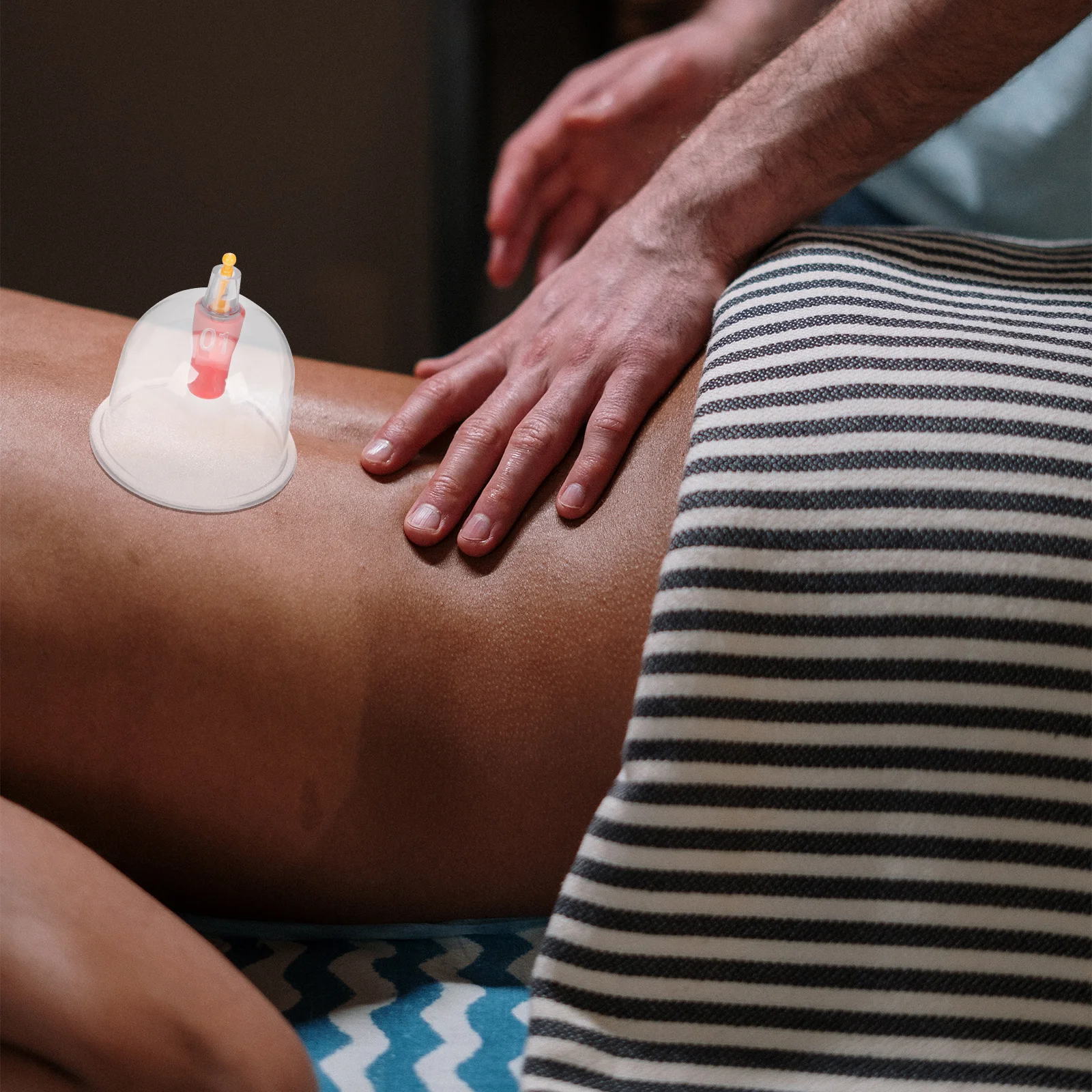 1 Juego de 1 Juego de ventosas de vacío gruesas para terapia de masaje con ventosas caseras, tarro de succión Premium, herramienta de belleza duradera para el cuidado del cuerpo