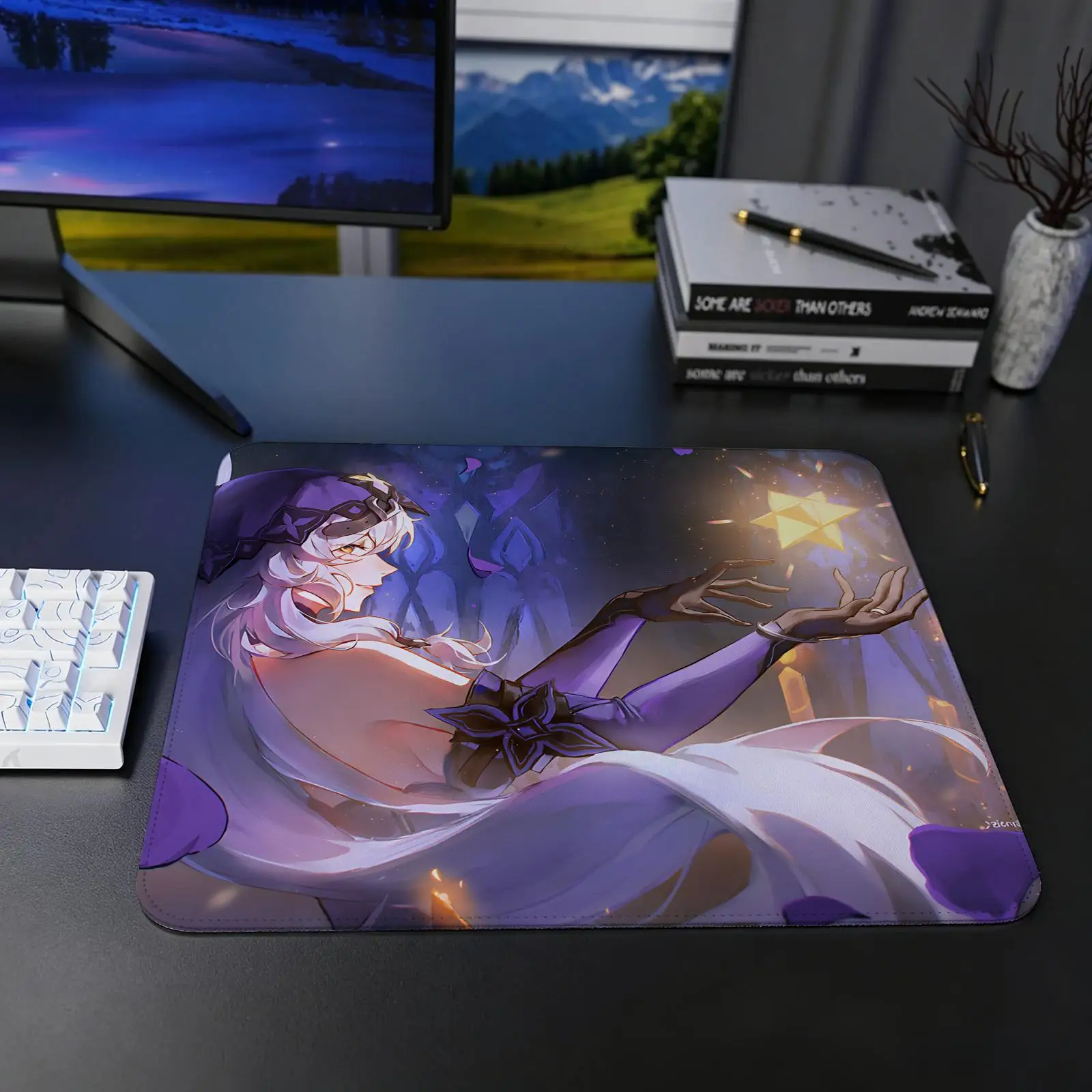 Mouse Pad Regular gaming mouse pad S/M/L size Star Rail Black Swan Office mouse pad Laptop desk mat Stitched edge mouse pad