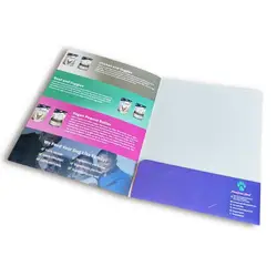 Factory supply directly custom Logo Paper Presentation Custom A4 File Folder With Pockets