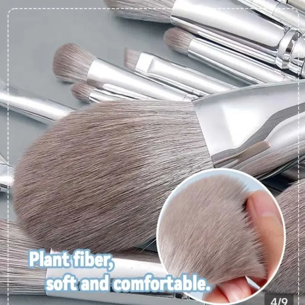 14 pz/set evidenziatore set di pennelli per trucco contorno pennello per fard grigio soffici disegnare sopracciglia pennello per sfumare strumenti cosmetici