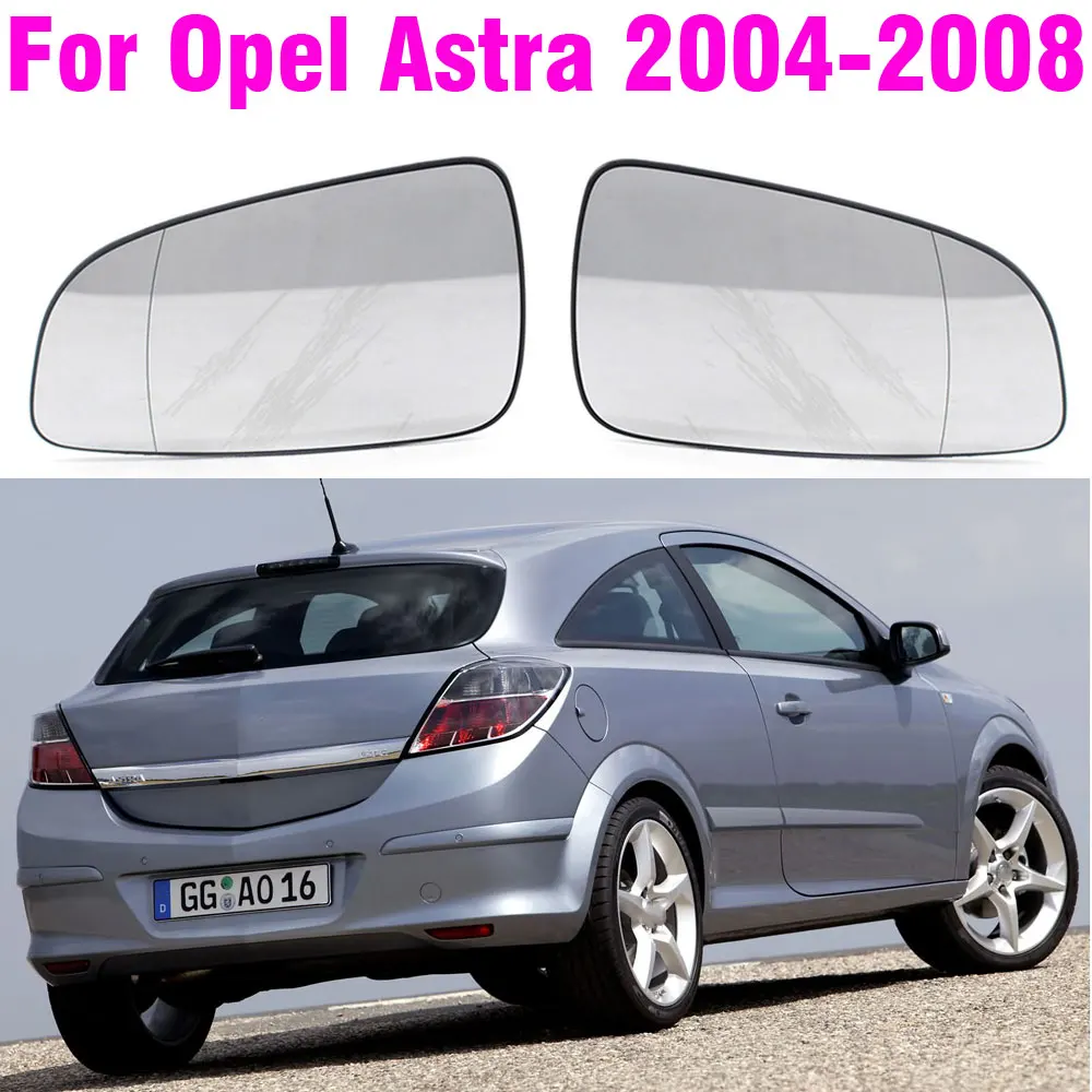 Asa do carro espelho retrovisor de vidro aquecido retrovisor para opel astra h 2004 2005 2006 2007 2008 peças exteriores automóveis