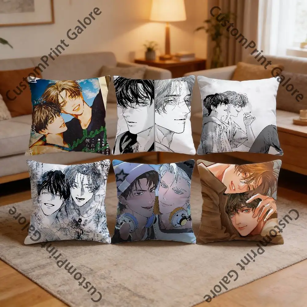 

Hayden Alain H-Haruka T-Tooki Ie Polyester Printed Pillow Cover Square 30 35 40 45 50 55 cm Soft for Sofa Bed Car Home Decor