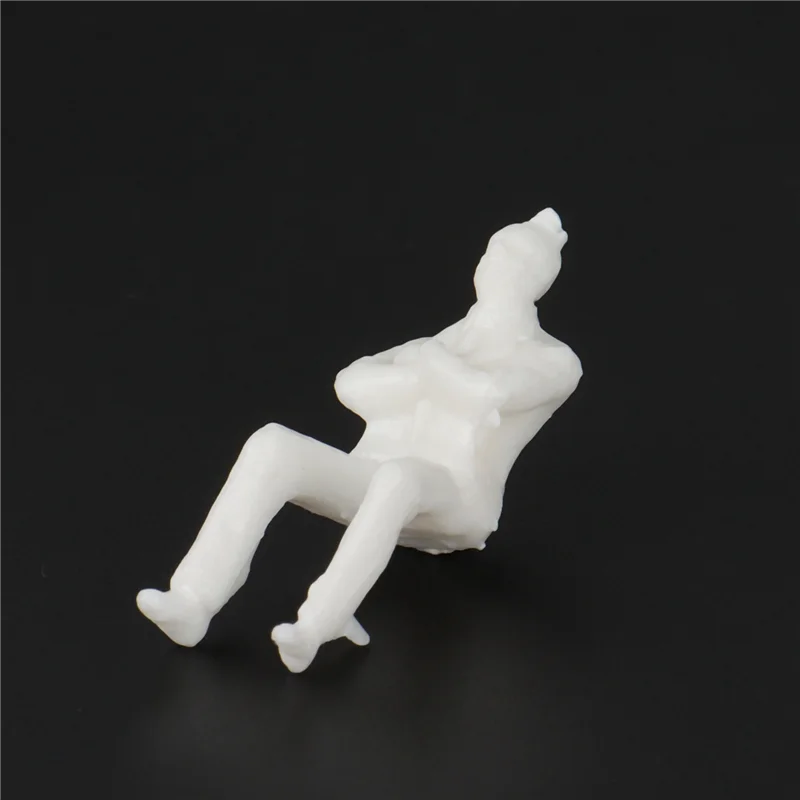 DELAM-1:50 Weiße Figuren, Architekturmodell, menschliche Skala, HO-Modell, Kunststoffvölker, 20 Stück