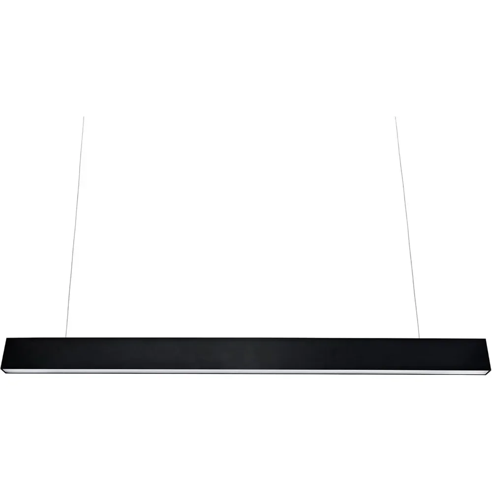 

36W LED Pendant, OSRAM Chips, Aluminum Black, Natural Glow, Ideal for Office & Dining, Elegant & Functional