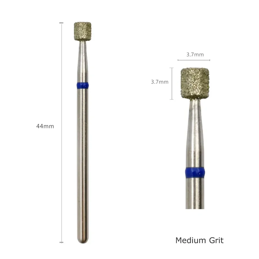 HYTOOS Russian Diamond Nail Drill Bit, Barrel Cuticle Burr, Electric Manicure Drills Accessories Supplier, 3.7*3.7mm