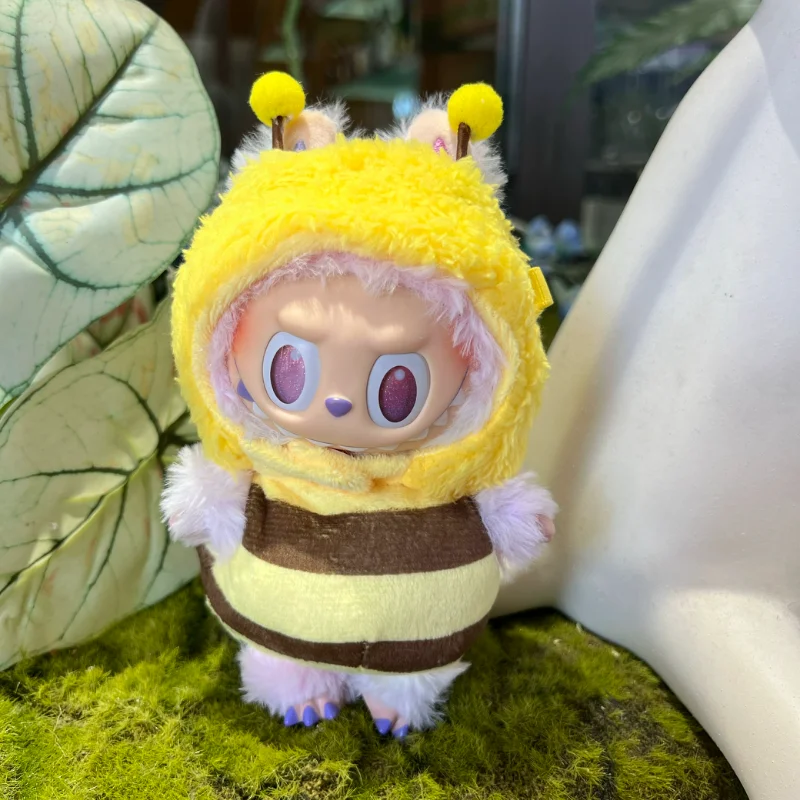 

For Clothing 17cm Labubu Clothes Heartbeat Macaron Vinyl Labubu Doll Clothes For Changing Or Changing Other Cotton Dolls Clothes