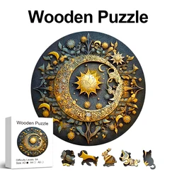 Sunflower Wooden Puzzle, High Difficulty Toys Puzzle, Concentration Training, Christma Birthday Holiday Gifts, Home Decor