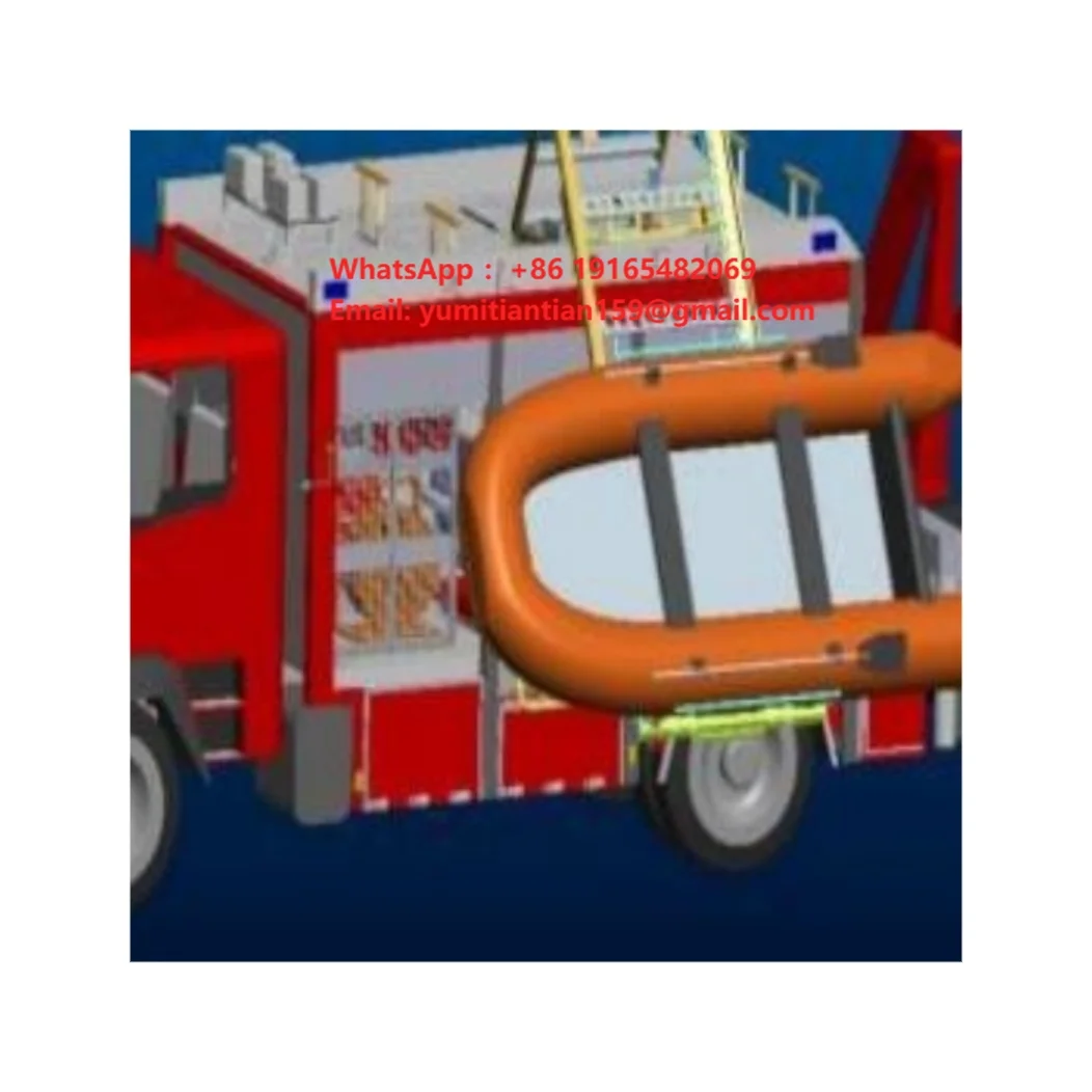 ZISHU Truck Accessories Fire Engine Parts RACK LOWERING SYSTEM for INFLATABLE RESCUE BOAT