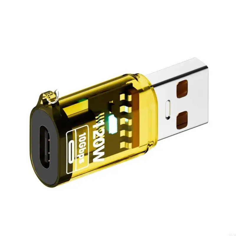 Clear Shell OTG Bộ điều hợp Type-C nữ sang USB Một bộ chuyển đổi nam cho máy tính xách tay