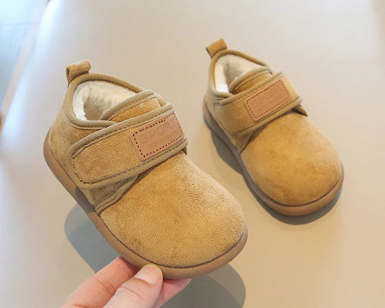 Winter-Fleece-Winterstiefel für Jungen und Mädchen, warm, rutschfest, mit weicher Sohle, Baumwollstiefel, leichte, bequeme Slip-on-Freizeitschuhe für Kinder. – Detail 6