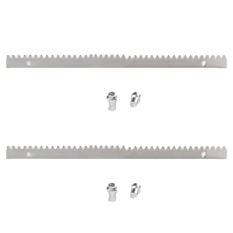 

【HOT A69Z!】Metallic Zipper Gear Rail Rack For Sliding Gate Motor, Galvanized Steel, 50CM Per Piece With Screws