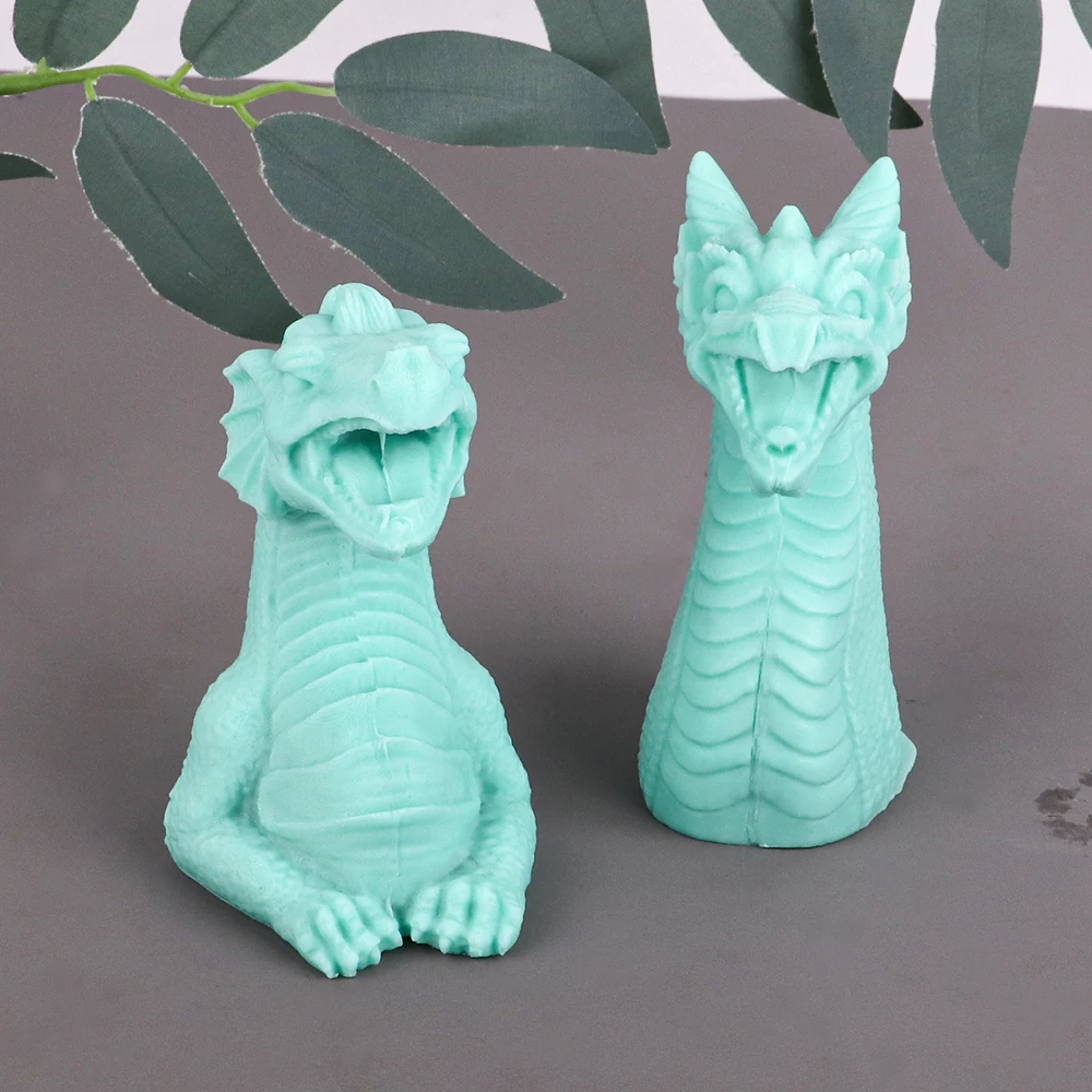 3D Wicked Dragon Candle Silicone Mold DIY Party Cake Decorating Tools Dragon Fondant Chocolate Moulds Desktop Craft Home Decor