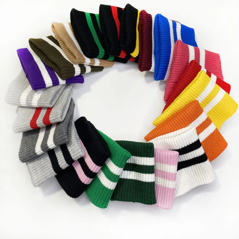 2*2Stretch Soft Knit Rib Cuff For Sweatshirt Bottom Stretchy Cotton Rib Fabric Making Cuffs Trim Clothing Jacket Coat