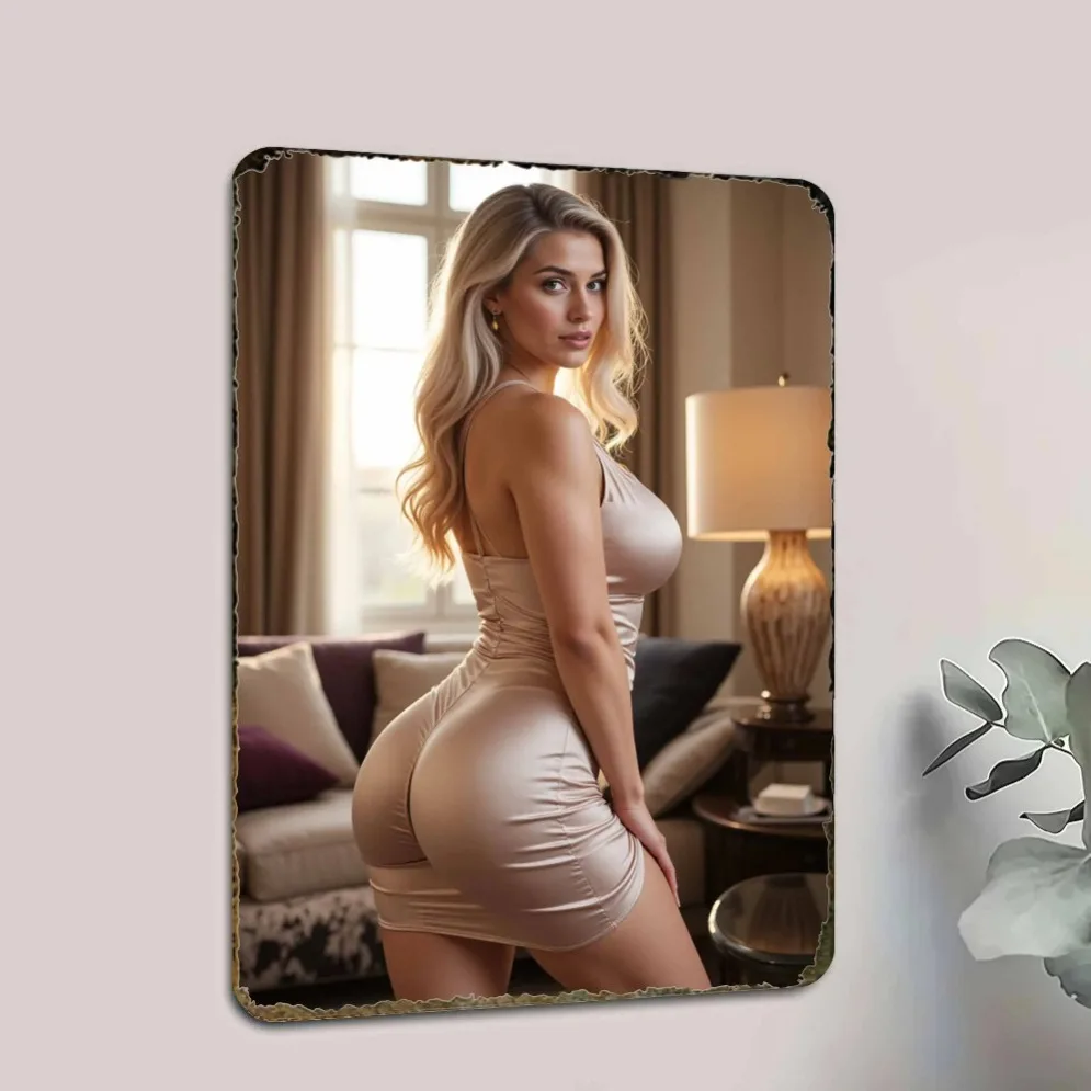 ديكور فني جداري معدني عتيق - منحوتة جدار حديدية متينة مع فتحات محفورة مسبقًا، ديكور غرفة على الطراز الصناعي لغرفة المعيشة