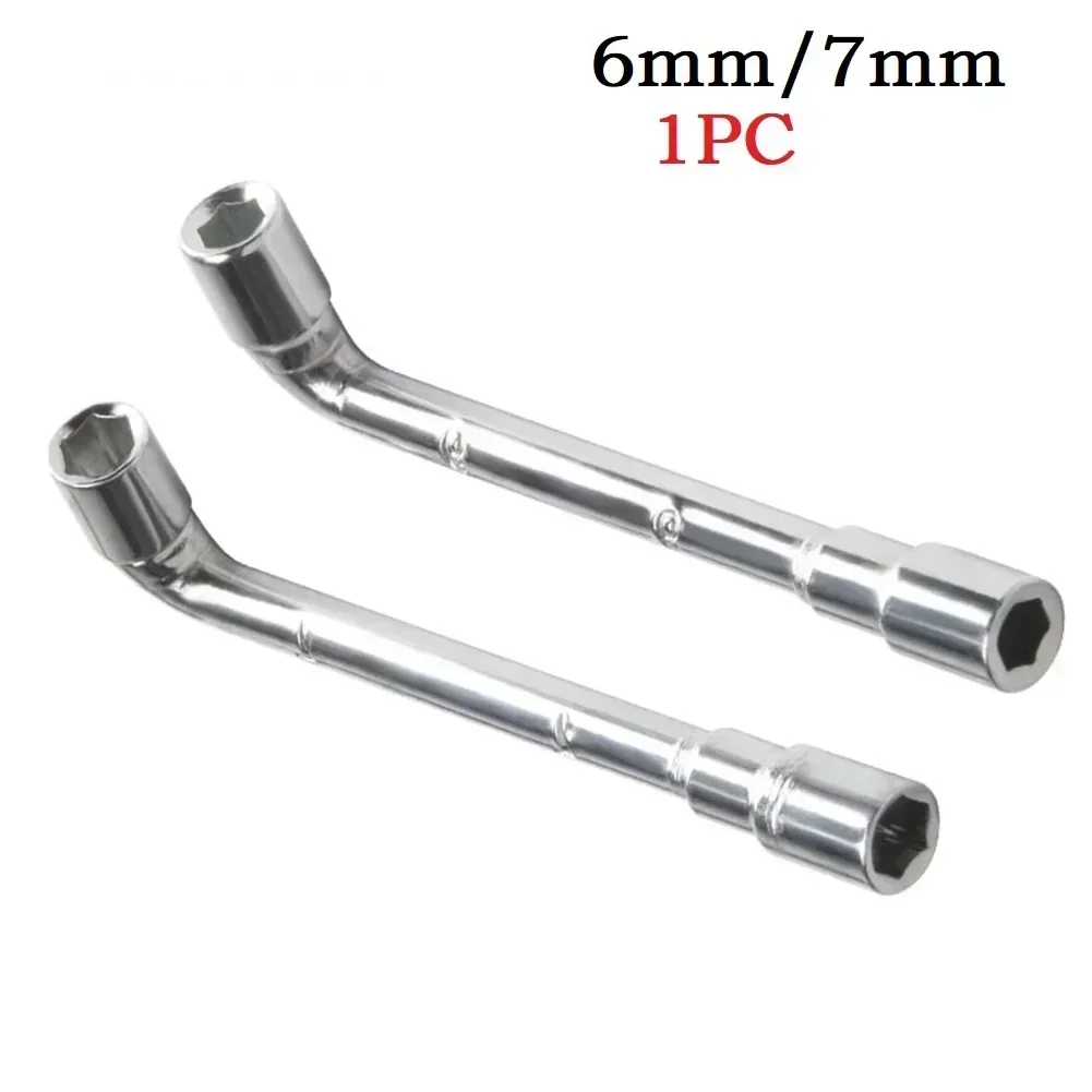 L Type Multifunctional Socket Wrench 6/7mm Hex L-shaped Screw Nut Wrench Sleeve Tool For Ender 3 MK8 Nozzle Hand Tool Accessory