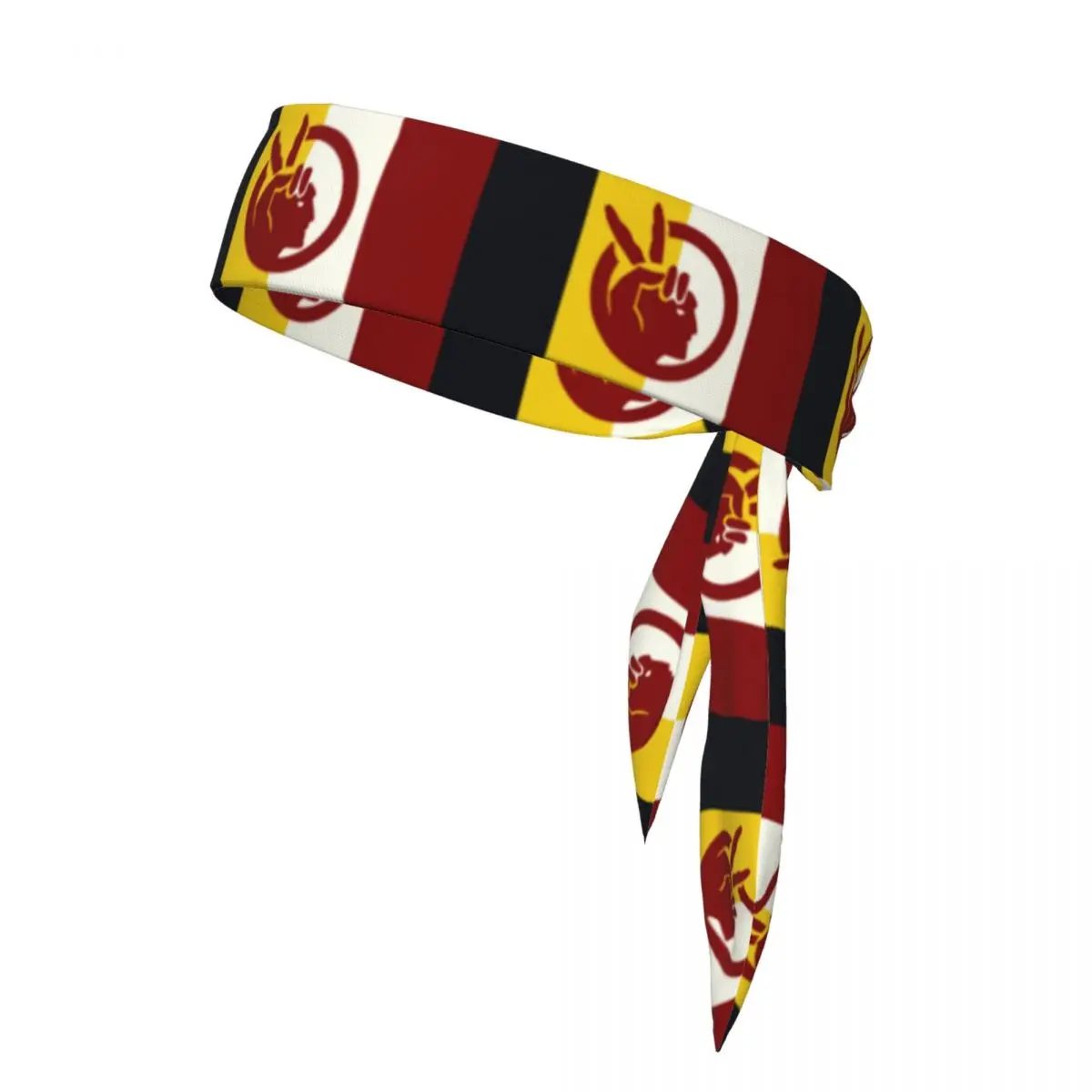 Tie Headbands Flag Of The American Indian Sports Head Band Athletic Sweatband Bandana Sweat Wicking