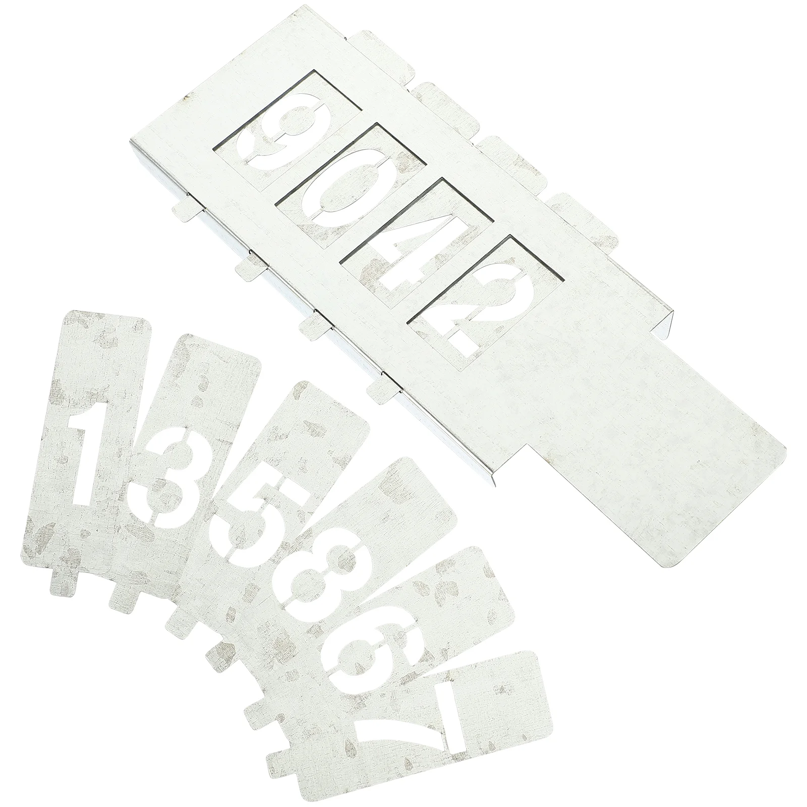 

Number Reusable Stencils Painting DIY Iron Formwork Crafts Drawing Templates Tools