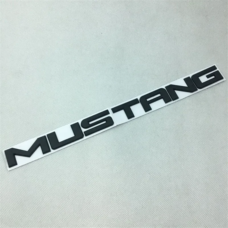 24x2.6CM Car Modified Metal Letter Sticker Trunk Decal Decoartion For Mustang Shelby GT350 15-18 Auto Exterior Accessories