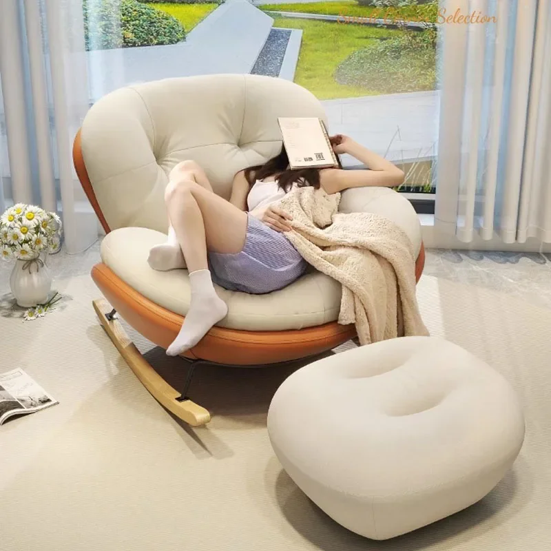 Lazy Reading Living Room Chairs Lounge Rocking Nordic Girl Chairs Luxury Modern Throne Ergonomic Sofa Sillones Home Furniture