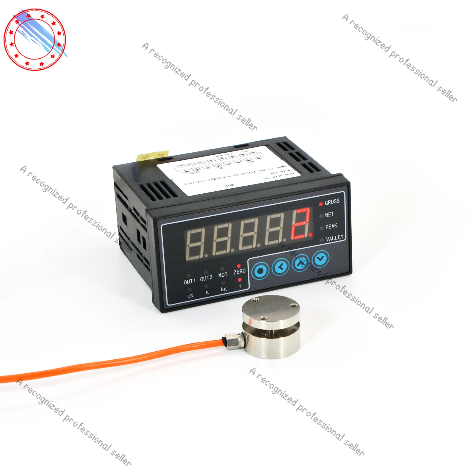 

Mini Load Cell Weighing Sensor + Indicator display,Test Tension and Compression Force Weight Pressure Sensor for Scale