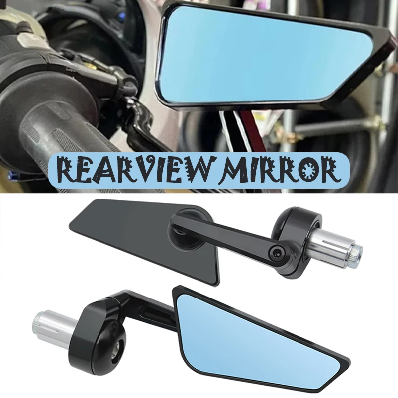 

Universal Motorcycle Rearview Mirror Aluminum Alloy Scooter Bar End Handlebar Mirror Motorbike Bike Handlebar Rear View Mirrors