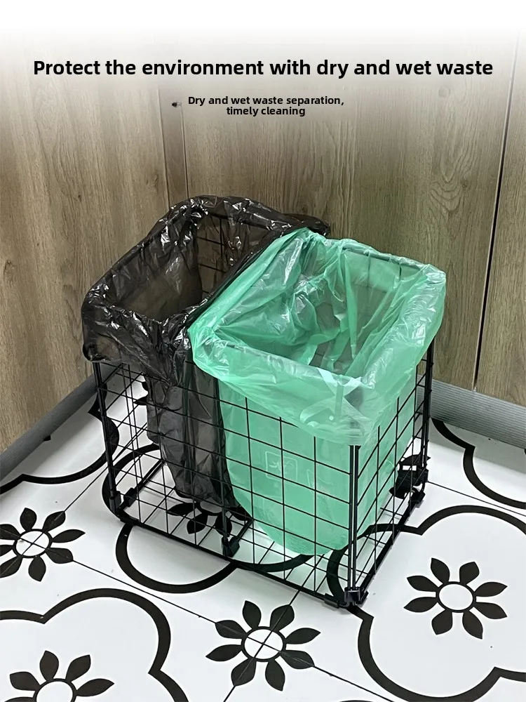 

Железный художественный коврик для домашнего исследования, полая корзина для мусора, кухонная разделительная корзина для сухого и влажного пространства, маленькая космическая банка, разные корзины