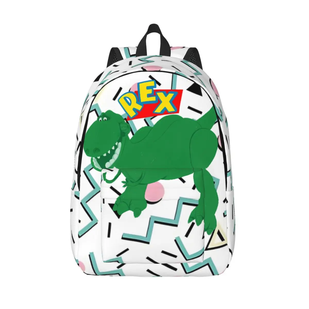 Toy Dinosaur Sticker College Bag Toy Story For Women High Street Travel Birthday Multi Compartment Bookbag