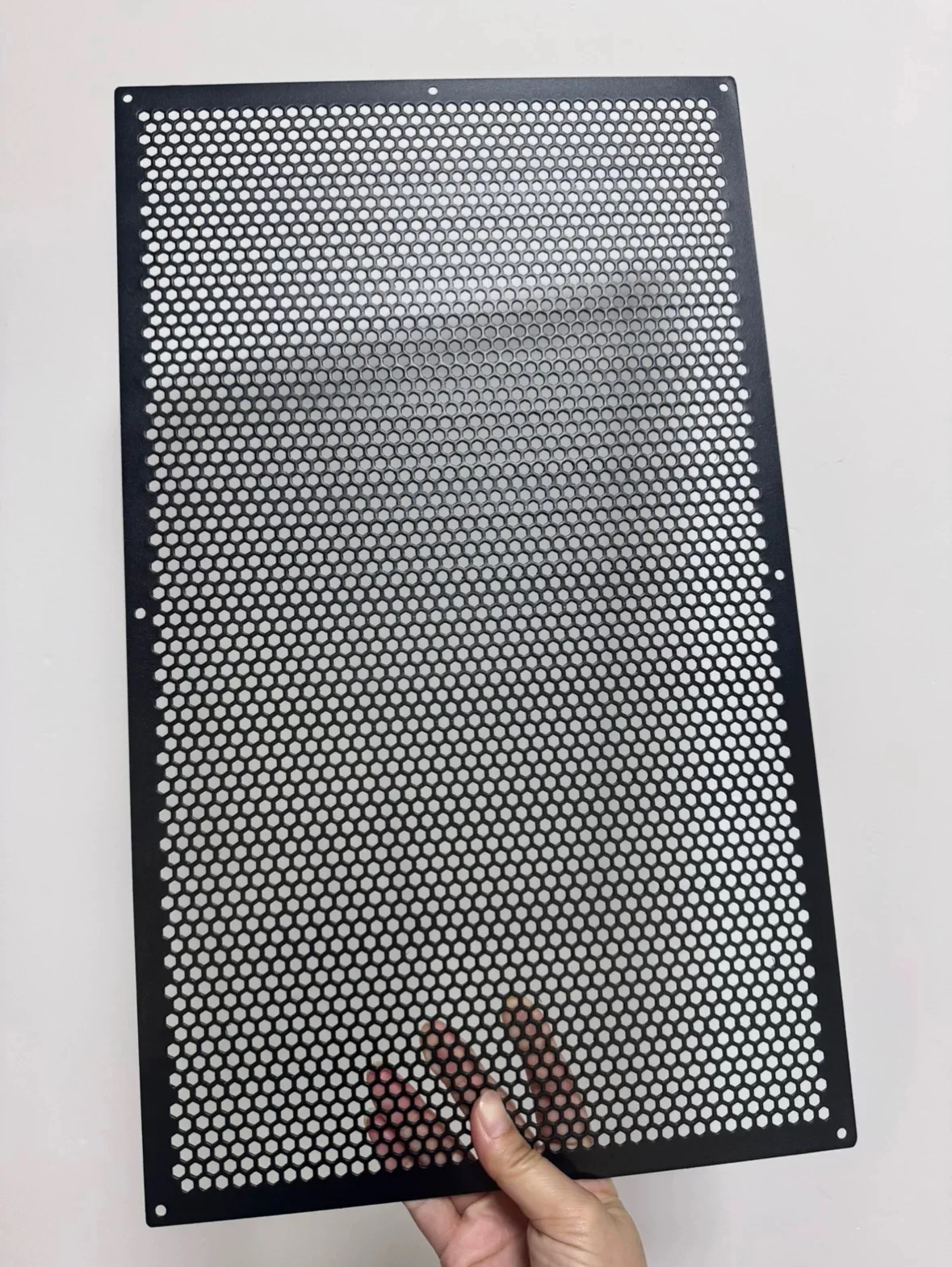 555x576x1mm Custom Size Speaker Grille Custom Iron Mesh Audio Dust Protection Cover Speaker Replacement Accessory