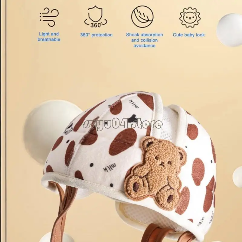 

4X7D Comfortable Infant Safety Hat Protective Hat for Crawling Baby and Toddler