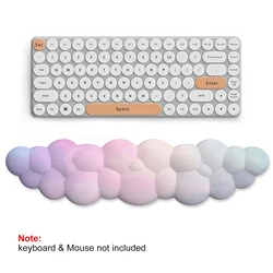 Mouse pad with wrist rest keyboard cloud anti-slip memory foam desktop office gamer mouse wrist rest