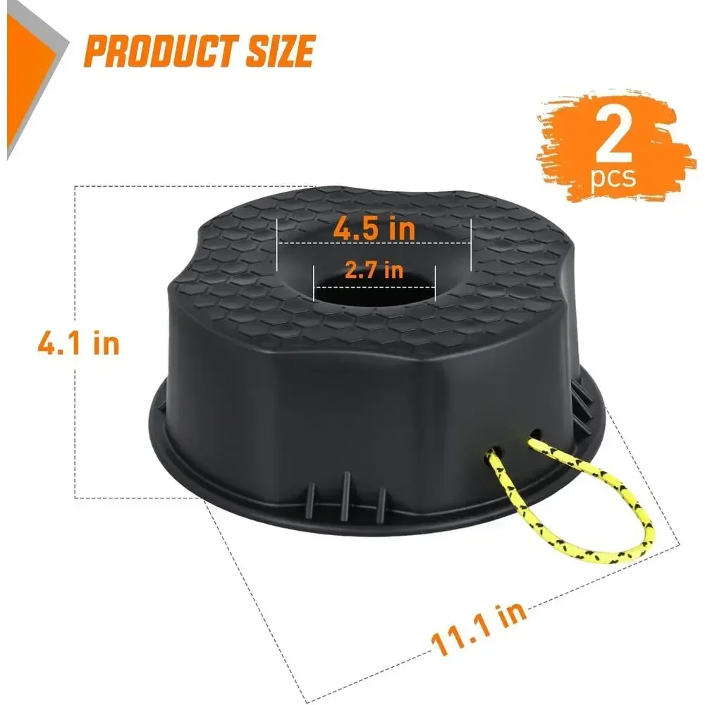 Trailer Jack Block, RV Camper Stabilizer Blocks for Travel Trailer with Bag, Heavy Duty RV Leveling Block with 10000lbs Capacity