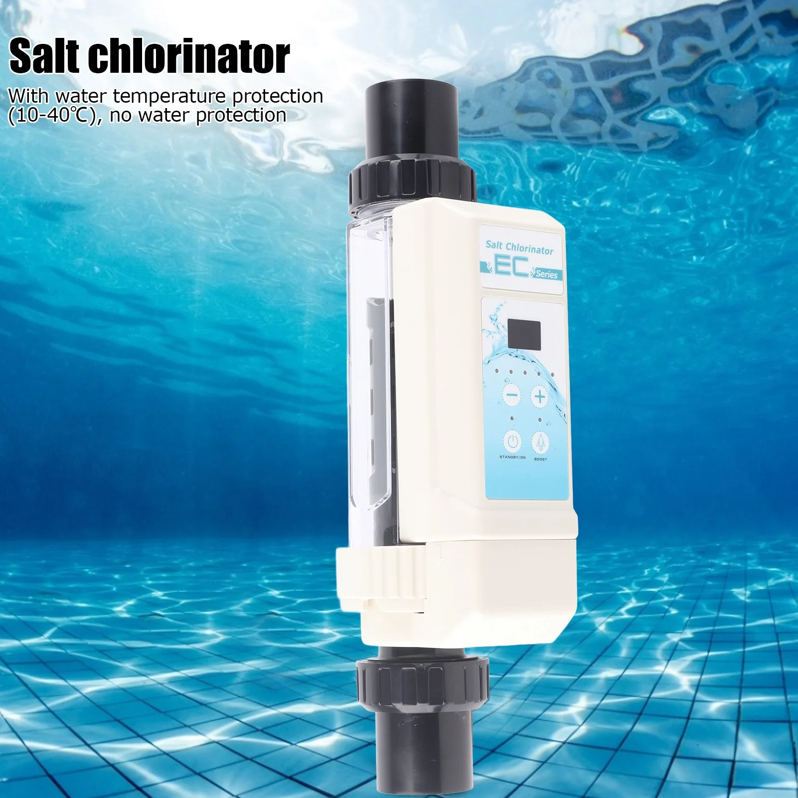 Chlorine Electrolyzer EC20 20g/H SPA Chlorine Generator Electrolyzer Swimming Pool Salt Chlorinator