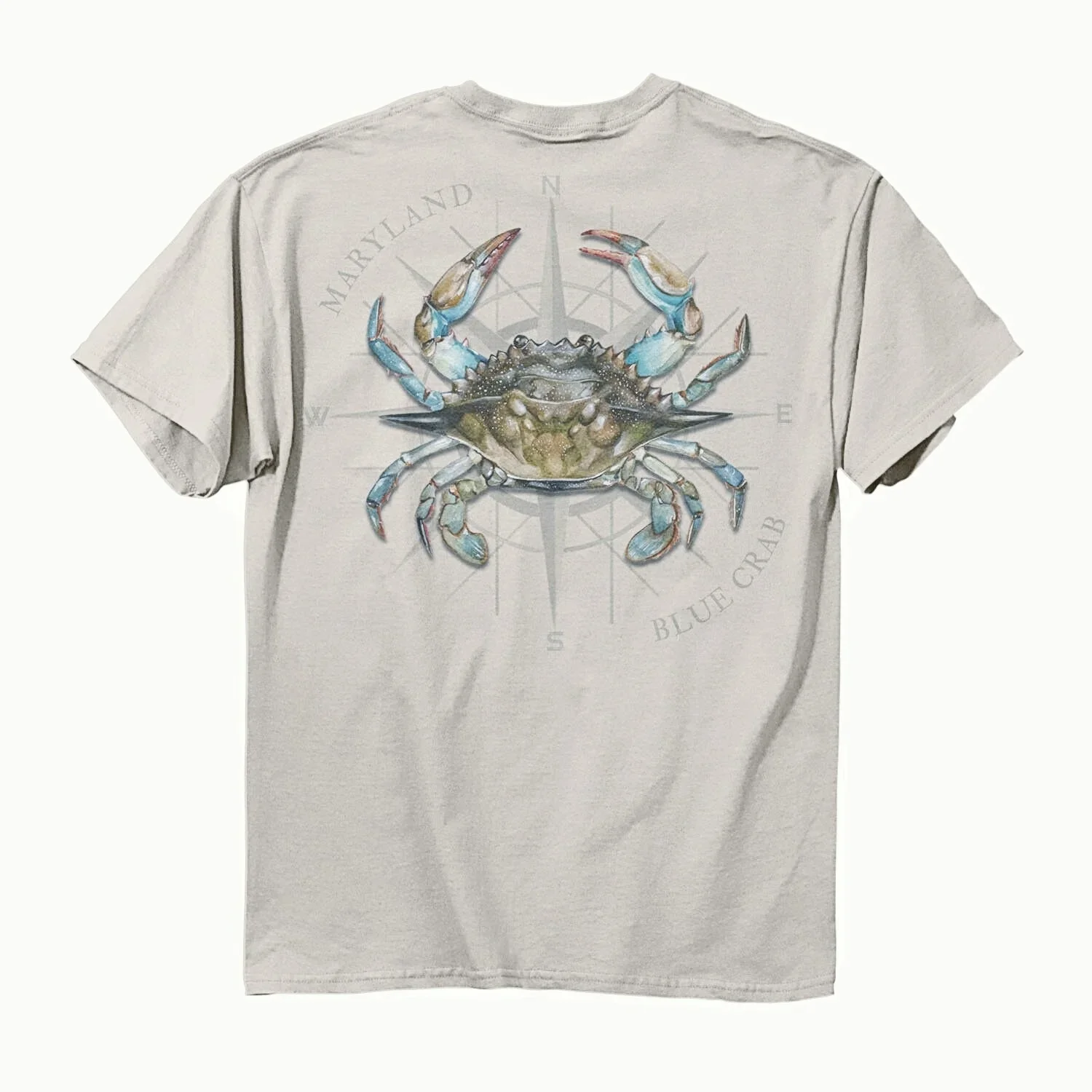 Maryland Blue Crab Printed Fashion Fisherman Crabbers Gift T Shirt New 100% Cotton Short Sleeve O-Neck T-shirt Casual Mens Top