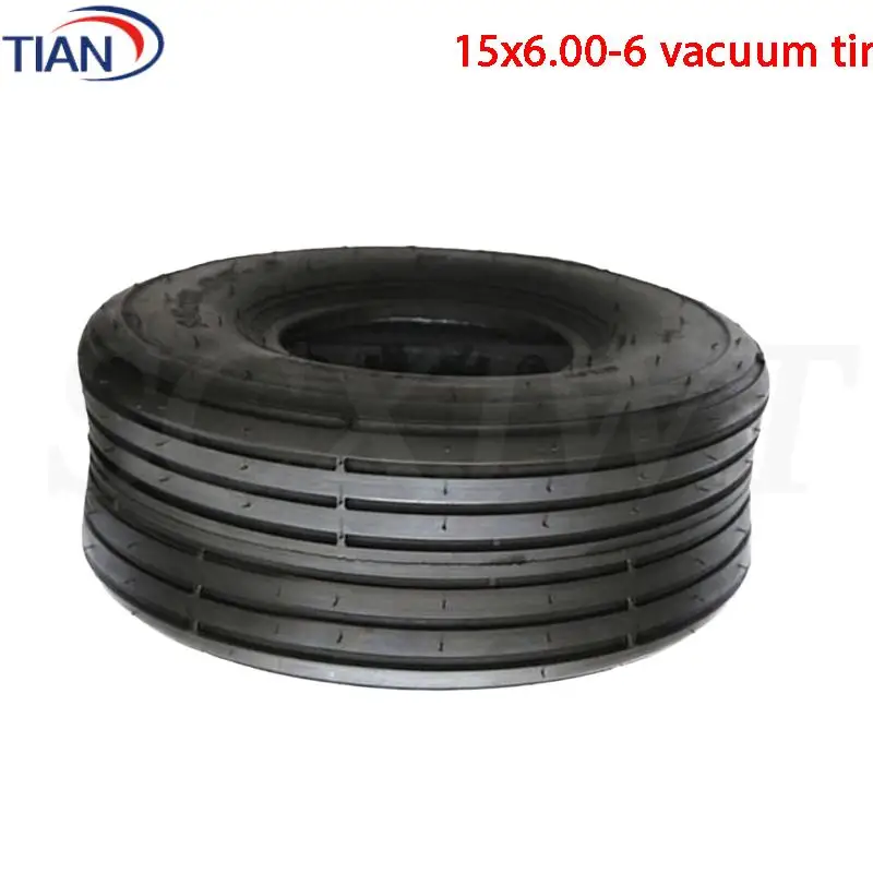 

High Quality 15X6.00-6 Tubeless Tire and Wheel Rim Set for 168CC Go Kart and ATV Applications