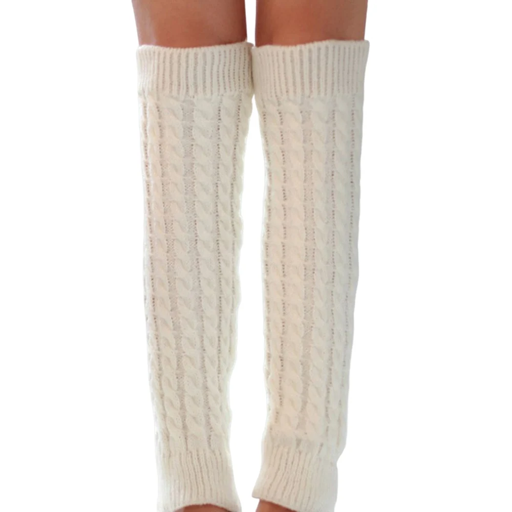 Adult Fashionable Knitted Long Socks Winter Warm Soft Stacking Leg Warmers for Women and Girls Fashion