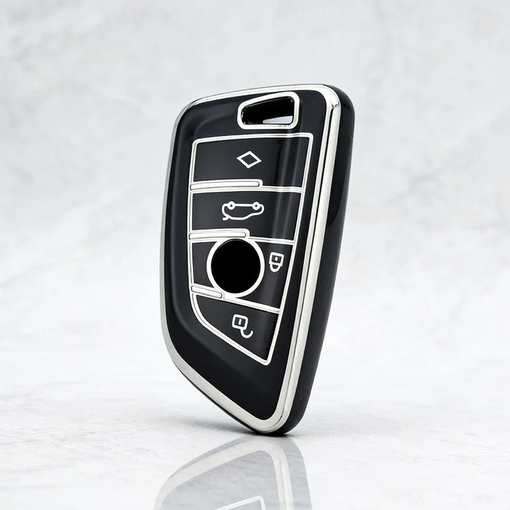 

Чехол-накладка из ТПУ для автомобильного ключа BMW X1 X3 X5 X6 X7 1 3 5 6 7 серий G20 G30 G11 F15 F16 G01 G02 F48, автоаксессуар