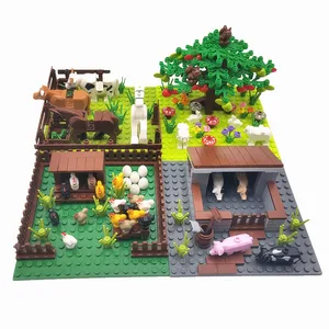 MOC-BOLCO BASE BASE BASE FOR CHILDREN, FARM ANIMALS, TREES, PLANTS, COMPATIBLE, CLASSIC BRINGS, CHILD TOYS 10 Main Sales Fazendinha - №9