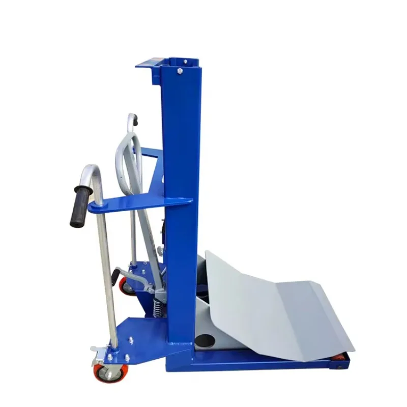 

【Best-selling】CTY1000-M700 Manual Paper Roll Stacker Hydraulic Reel Lifter Coil Material Stacker