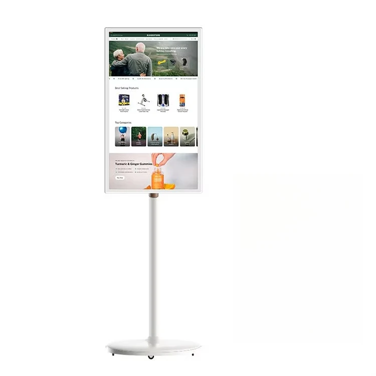 Stand Tv Follow by Me Portable Tv 4K 21inch Monitor Incell Touch Screen Display Android Moving Tablet Tv Rollable Smart Mobile