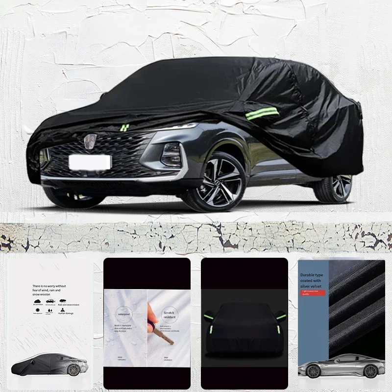 

For Roewe RX5 eMAX Anti-UV Sun Shade Rain Snow Resistant Black Cover Dustproof Car umbrella Full Car Cover Outdoor Protection