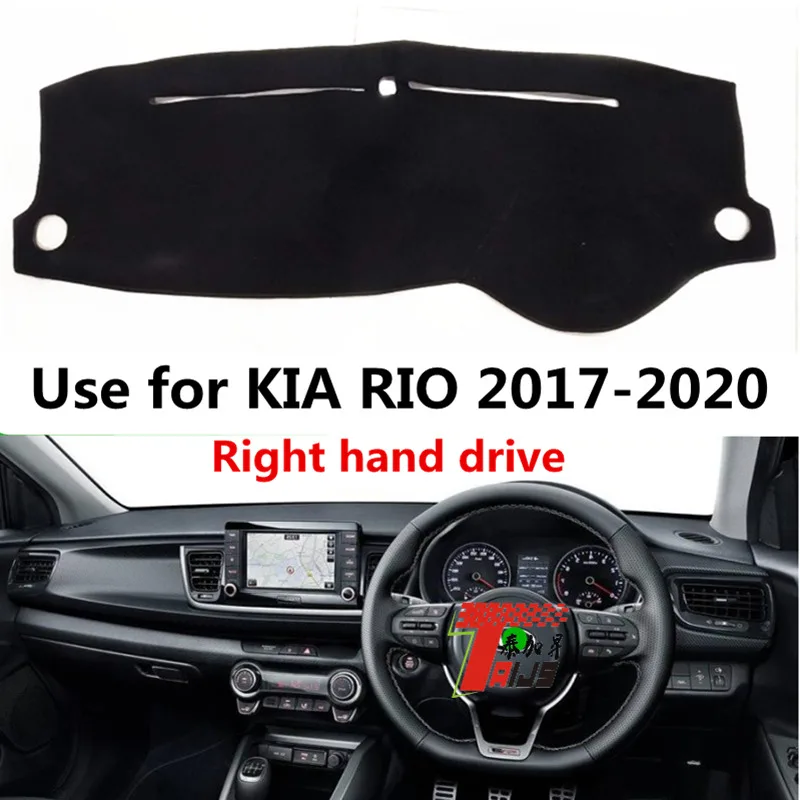 

Taijs Right Hand Drive Car Dashboard Mat Dash-Mat for Kia Stonic RIO 2017 2018 2019 2020 2021 Carpet Accessories Pad Anti-sun