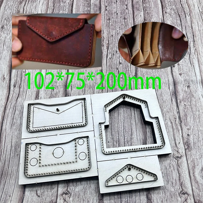 New Japan Steel Blade Wooden Die Flip card bag coin wallet cutting mold Cut Knife Mould