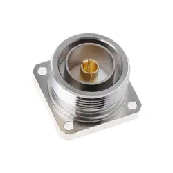 L29 7/16 Din Female Center Connector With 4 Holes Flange Deck Solder Cup RF Dropsale