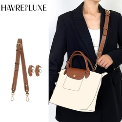 HAVREDELUXE-Correa de hombro ajustable para Longchamp, Bolso pequeño con asa corta, correa de mensajero modificada de cuero Real