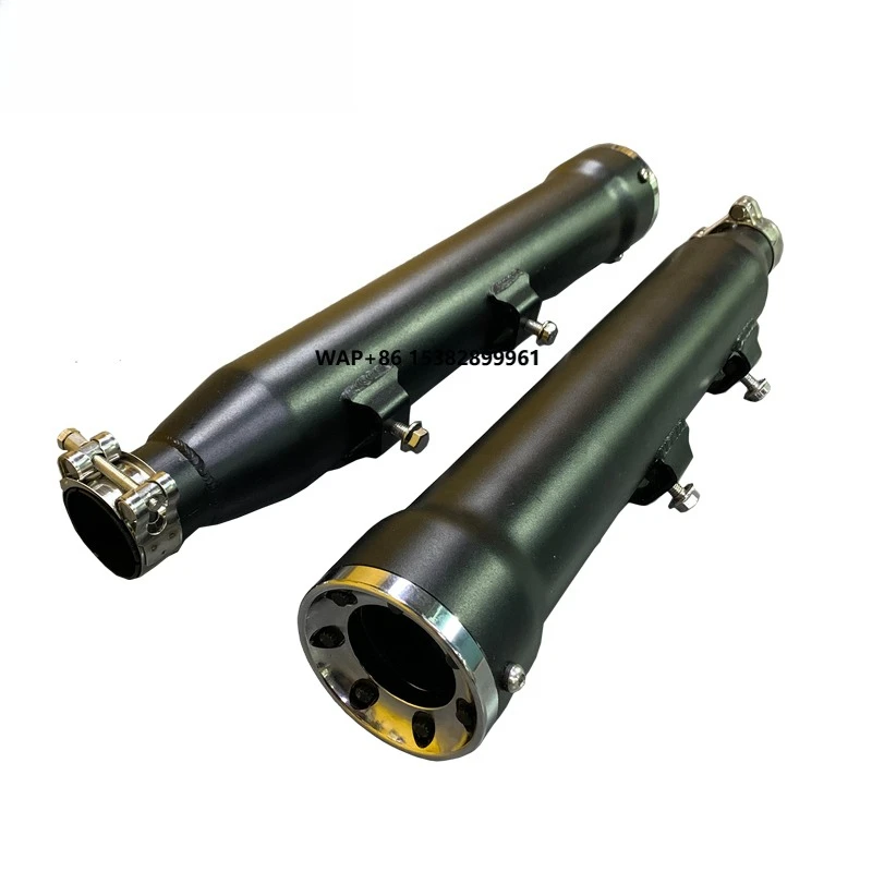 New Type Motorcycle Black Vintage Exhaust Muffler  Pipe for Harley Cafe Racer Motorbikes