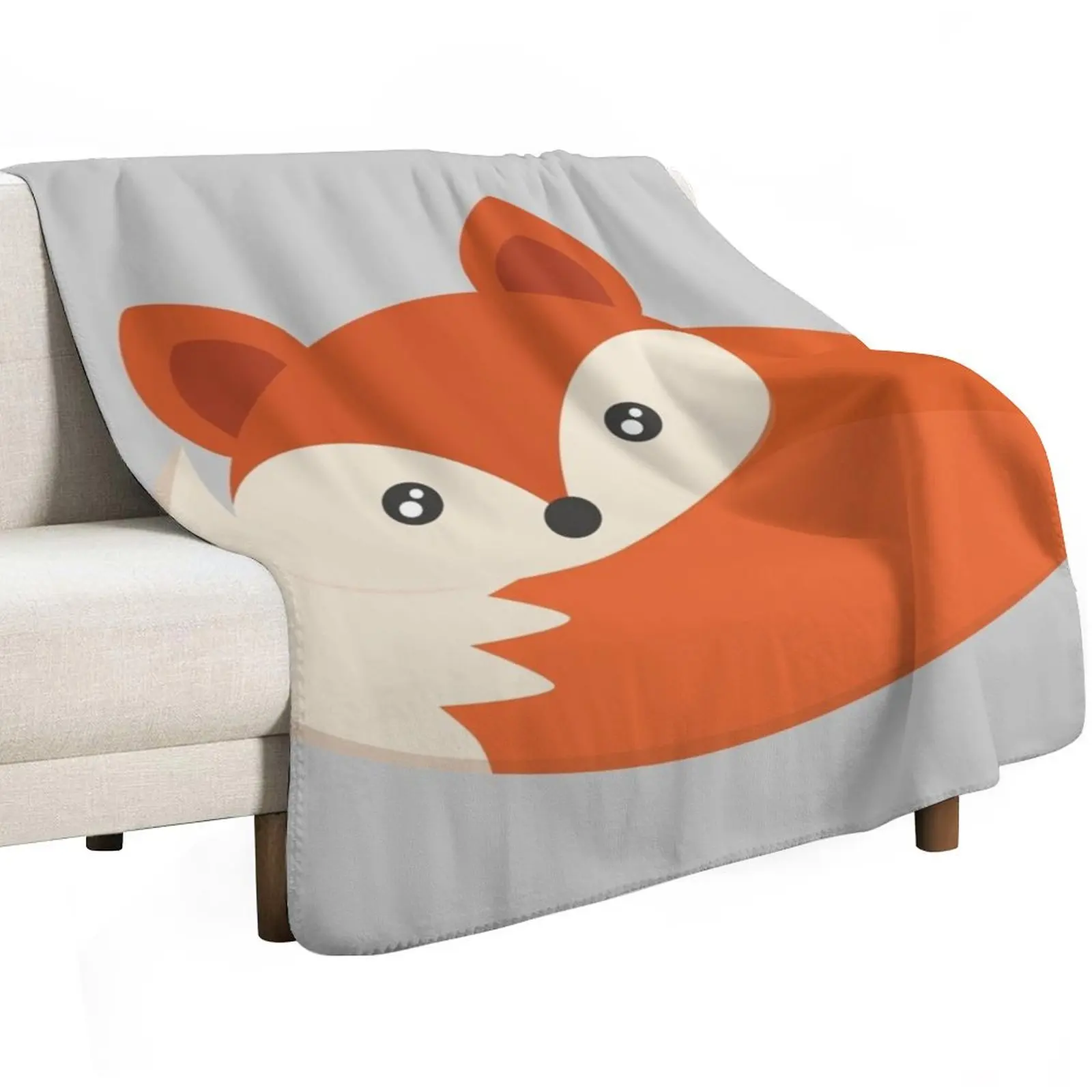 Hello Sleepy Fox Throw Blanket christmas decoration Moving wednesday Personalized Gift Nap Heavy Blankets